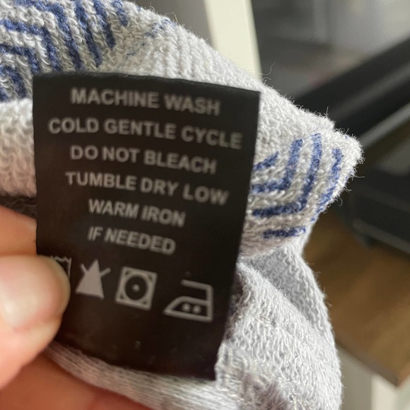 Brooklyn Cloth Boho Hooded Pullover Blue and Gray Size S - Picture 6 of 9